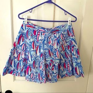 Lilly Pulitzer Sailboat Skirt, Size 4